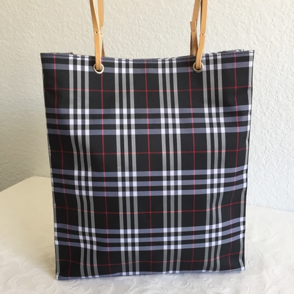 Burberry Handbags - Burberry check nylon tote bag